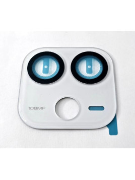 Cristal de camara grande blanco para Xiaomi Redmi Note 14 4G calidad premium