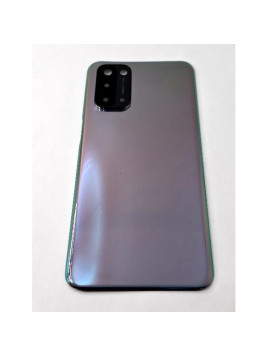 Tapa trasera o tapa bateria morada para Oppo A54 5G CPH2195 con cubierta de camara