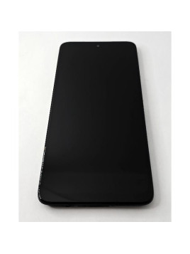 Pantalla lcd para Motorola Moto E15 mas tactil negro con marco negro calidad premium