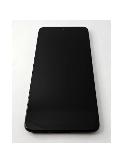 Pantalla lcd para Motorola Moto E15 mas tactil negro con marco negro calidad premium