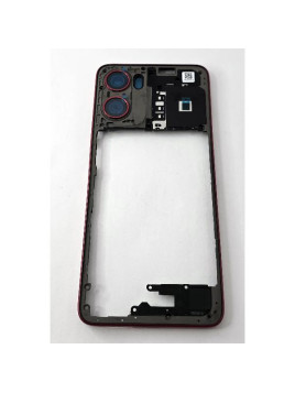 Carcasa o marco central rojo para Motorola Moto G05