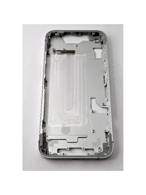 Carcasa o marco central blanco para iPhone 16E A3082 A3081 con botones laterales