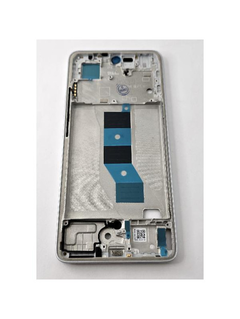Carcasa o marco central plata para Xiaomi Poco M7 Pro 5G