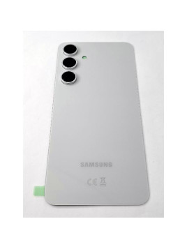 Tapa trasera o tapa bateria gris para Samsung Galaxy S24 FE S721B con cubierta de camara GH82-35832B Service Pack