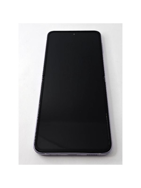 Pantalla lcd para Samsung Galaxy Z Flip 3 SM-F711B tactil negro marco lavanda con camara GH82-26273D Service Pack