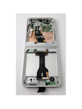 Pantalla lcd para Samsung Galaxy Z Flip 6 5G F741 mas tactil negro con marco blanco GH82-35013F Service Pack