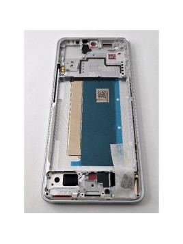 Pantalla lcd para Xiaomi Poco F6 Pro 5G mas tactil negro con marco blanco 5600150N1100 Service Pack