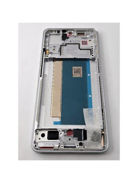 Pantalla lcd para Xiaomi Poco F6 Pro 5G mas tactil negro con marco blanco 5600150N1100 Service Pack