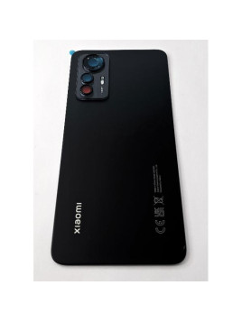 Tapa trasera o tapa bateria negra para Xiaomi 12 Lite con cubierta de camara 55050002BQ1L Service Pack