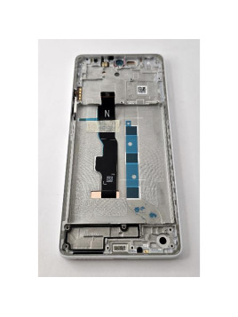 Pantalla lcd para Xiaomi Redmi Note 13 5G 2312DRAABG mas tactil negro marco blanco 5600040N1700 Service Pack