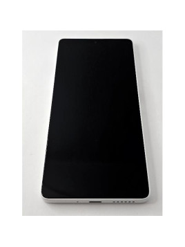 Pantalla lcd para Xiaomi Redmi Note 13 5G 2312DRAABG mas tactil negro marco blanco 5600040N1700 Service Pack