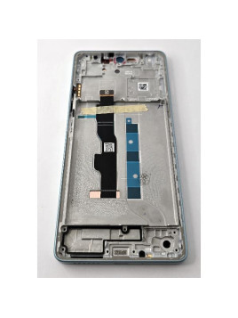 Pantalla lcd para Xiaomi Redmi Note 13 5G 2312DRAABG mas tactil negro marco azul claro 5600030N1700 Service Pack