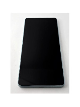 Pantalla lcd para Xiaomi Redmi Note 13 5G 2312DRAABG mas tactil negro marco azul claro 5600030N1700 Service Pack