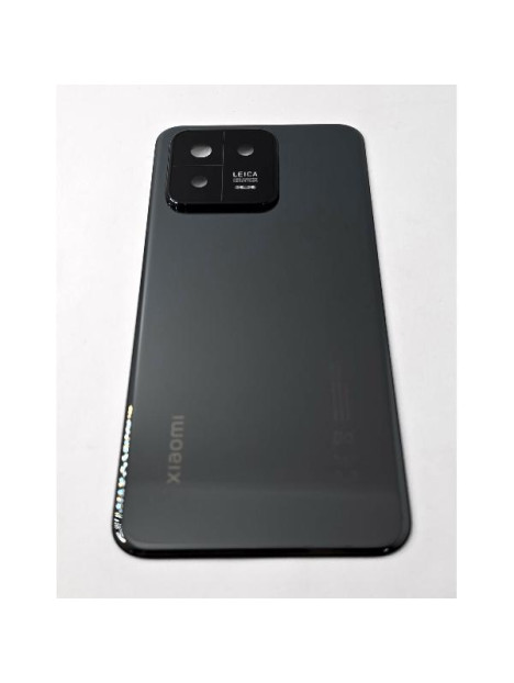 Tapa trasera o tapa bateria negra para Xiaomi 13 con cubierta de camara 56002300M300 Service Pack