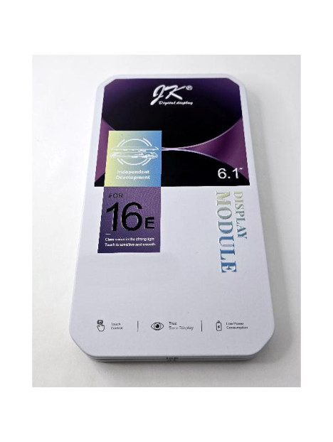 Pantalla LCD para iPhone 16E mas tactil negro JK-MZ0600-C10 calidad Incell