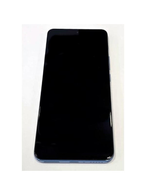 Pantalla lcd para Xiaomi 12T Xiaomi 12T Pro mas tactil negro con marco azul 560005L12U00 Service Pack