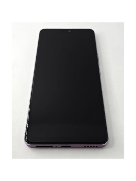 Pantalla lcd para Huawei Honor Magic 7 Lite 5G mas tactil negro con marco rosa compatible TFT