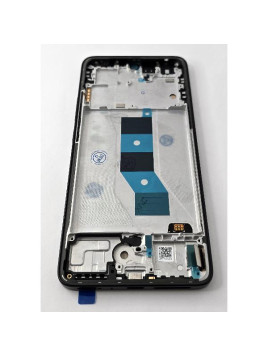 Pantalla lcd para Xiaomi Poco M7 Pro 5G mas tactil negro con marco negro compatible TFT