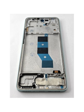 Pantalla lcd para Xiaomi Poco M7 Pro 5G mas tactil negro con marco verde claro compatible TFT