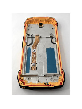 Pantalla lcd para Blackview BV7300 mas tactil negro con marco naranja calidad premium