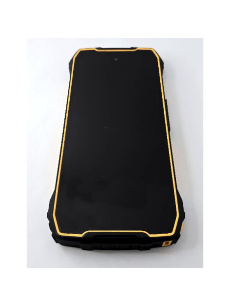 Pantalla lcd para Blackview BV7300 mas tactil negro con marco naranja calidad premium