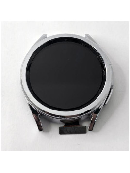 Pantalla lcd para Samsung Galaxy Watch 6 Classic 43mm R950 R955 mas tactil negro con marco plata calidad premium