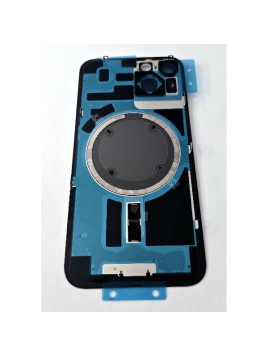 Tapa trasera o tapa bateria morada para iPhone 14 con cubierta de camara compatible sin logo version europea