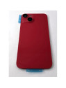 Tapa trasera o tapa bateria roja para iPhone 14 con cubierta de camara compatible sin logo version europea