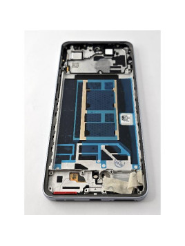 Pantalla lcd para Oppo Reno 13 F 5G CPH2699 mas tactil negro con marco azul calidad premium