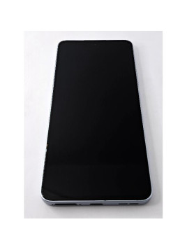 Pantalla lcd para Oppo Reno 13 F 5G CPH2699 mas tactil negro con marco azul calidad premium