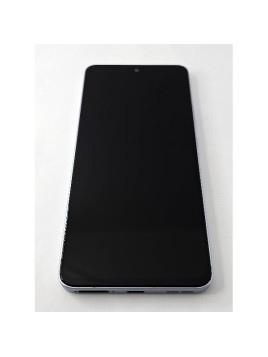 Pantalla lcd para Oppo Reno 13 F 5G CPH2699 mas tactil negro con marco azul compatible TFT