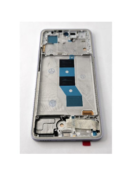 Pantalla lcd para Xiaomi Poco M7 Pro 5G mas tactil negro con marco morado compatible Oled