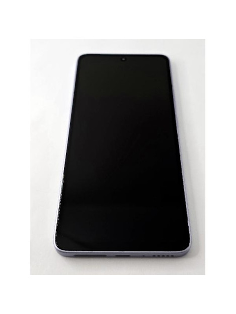 Pantalla lcd para Xiaomi Poco M7 Pro 5G mas tactil negro con marco morado compatible Oled