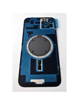 Tapa trasera o tapa bateria azul para iPhone 14 Plus con cubierta de camara compatible sin logotipo version europea