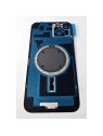 Tapa trasera o tapa bateria azul para iPhone 14 Plus con cubierta de camara compatible sin logotipo version europea