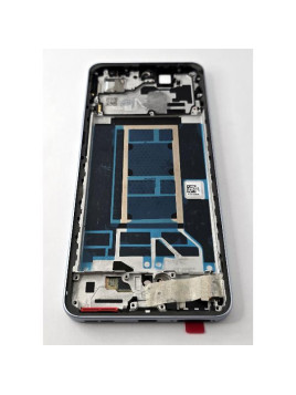 Pantalla lcd para Oppo Reno 13 F 5G CPH2699 mas tactil negro con marco azul calidad Oled