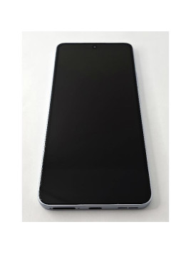 Pantalla lcd para Oppo Reno 13 F 5G CPH2699 mas tactil negro con marco azul calidad Oled