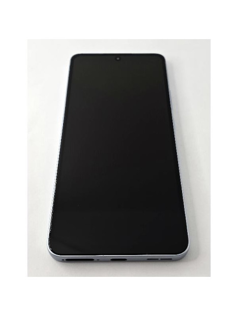 Pantalla lcd para Oppo Reno 13 F 5G CPH2699 mas tactil negro con marco azul calidad Oled