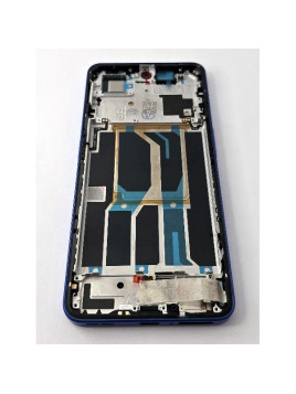 Pantalla lcd para Oneplus Nord 3 5G mas tactil negro con marco azul compatible TFT