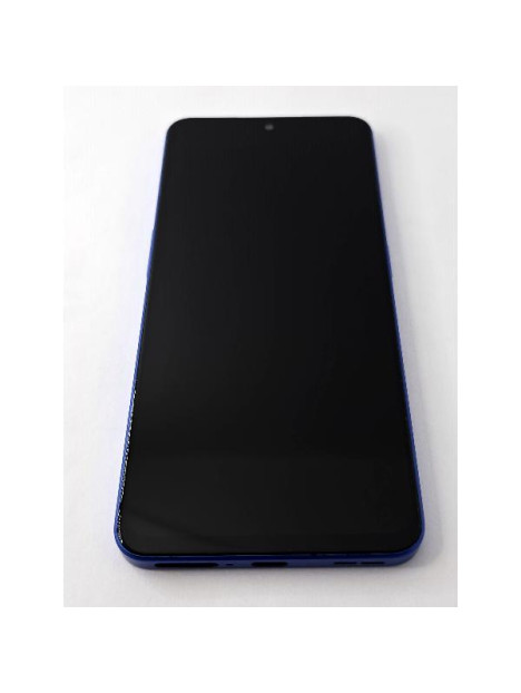 Pantalla lcd para Oneplus Nord 3 5G mas tactil negro con marco azul compatible TFT