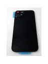 Tapa trasera o tapa bateria negra para iPhone 14 con cubierta de camara compatible sin logotipo version europea