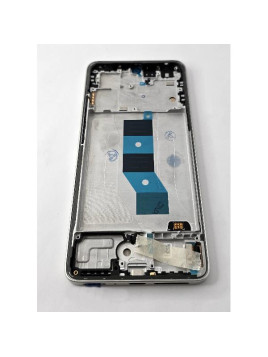 Pantalla lcd para Xiaomi Poco M7 Pro 5G mas tactil negro con marco dorado compatible TFT