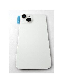 Tapa trasera o tapa bateria blanca para iPhone 14 con cubierta de camara compatible sin logotipo version europea