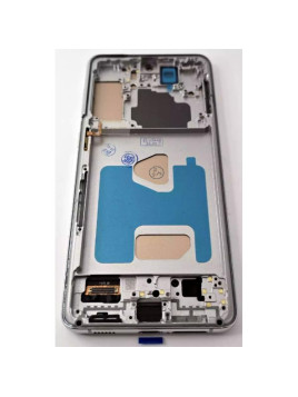 Pantalla lcd para Samsung Galaxy S21 Plus 5G G996 mas tactil negro con marco plata compatible TFT