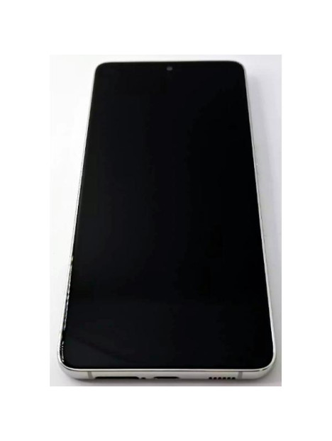 Pantalla lcd para Samsung Galaxy S21 Plus 5G G996 mas tactil negro con marco plata compatible TFT