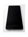 Pantalla lcd para Samsung Galaxy S25 Edge SM-S937B mas tactil negro con marco plata GH82-37224A Service Pack