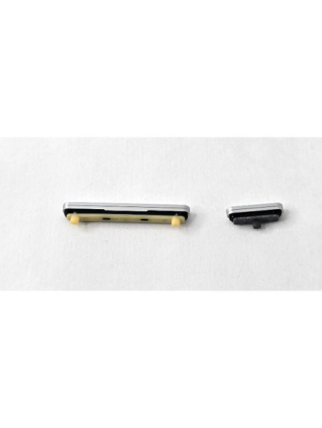 Set de 2 botones laterales platas para Samsung Galaxy Tab S10 Ultra X920 X926 calidad premium