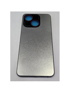 Tapa trasera o tapa bateria gris para ZTE Blade A35E con cubierta de camara