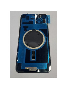 Tapa trasera o tapa bateria negra para iPhone 14 Plus con cubierta de camara compatible sin logo version europea