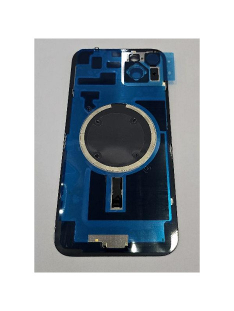 Tapa trasera o tapa bateria negra para iPhone 14 Plus con cubierta de camara compatible sin logo version europea